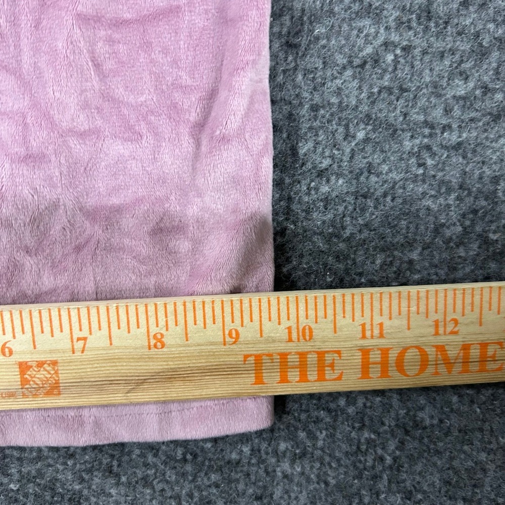 Juicy Couture Pants Womens Size M Pink Velour Wide Leg Rhinestone Logo Sleepwear - Picture 2 of 9